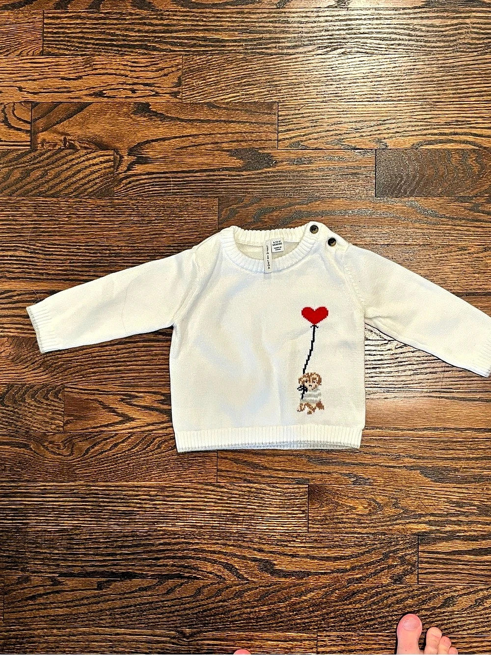 Janie & Jack Baby 6-12M Embroidered Sweater Like New; perfect for Valentine’s Da
